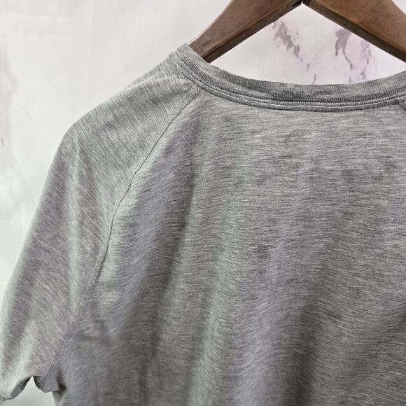 Carhartt T Shirt Mens Large Gray Pocket Relaxed Fit Short Sleeve Delmont Raglan - Picture 6 of 9